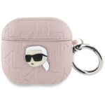Karl Lagerfeld Monogram Karl Head Case for AirPods 4 Pink