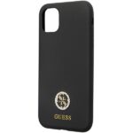 Guess GUHCN614DGPK iPhone 11 / Xr 6.1" black hardcase Silicone Logo Strass 4G - imagine 6