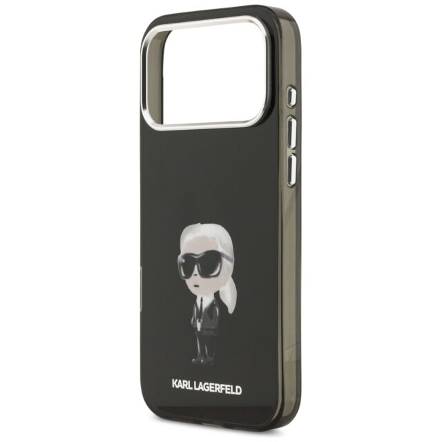Karl Lagerfeld IML Aquarelle Karl & Logo MagSafe Case for iPhone 17 Pro Max Black - imagine 6
