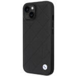 Case BMW BMHCP14S22RQDK iPhone 14 / 15 / 13 6.1" black Leather Quilted - imagine 2