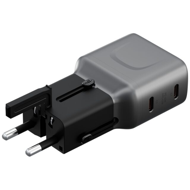 Wall charger Energea TravelGo Adapter 45 2xUSB-C 45W graphite-black - imagine 4