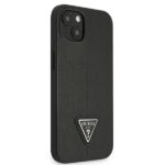 Guess GUHCP13MPSATLK iPhone 13 / 14 / 15 6,1" black hardcase SaffianoTriangle Logo - imagine 4