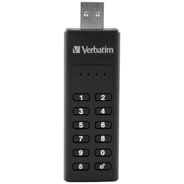 External drive Verbatim Keypad Secure USB 3.2 Gen 1 32GB black 49427 - imagine 4