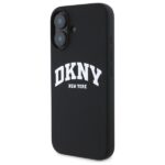 DKNY DKHMP16SSNYACH iPhone 16 6.1" black hardcase Silicone White Printed Logo MagSafe - imagine 2