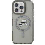 Karl Lagerfeld KLHMP16LHLSKCK iPhone 16 Pro 6.3" black hardcase IML Metal Karl&Choupette Head - imagine 3