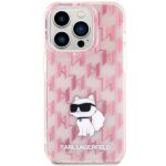 Karl Lagerfeld KLHCP15LHNCMKLP iPhone 15 Pro 6.1" pink hardcase Monogram Choupette - imagine 3
