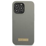Guess GUHMP13XSPLG iPhone 13 Pro Max 6,7" grey hard case Silicone Logo Plate MagSafe - imagine 3