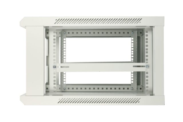 Extralink 6U 600x600 ASP Gray | Rackmount cabinet | wall mounted, metal door - imagine 7