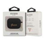 Guess GUAPLSCHSK AirPods Pro cover black Silicone Charm Heart Collection - imagine 3
