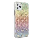 Guess GUHCN58PEOML iPhone 11 Pro multicolor hard case Iridescent 4G Peony - imagine 5