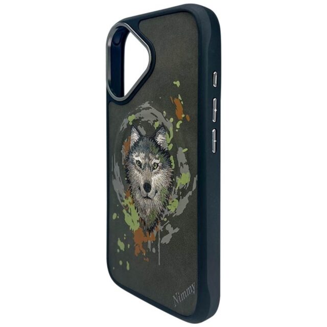 Nimmy Wolf MagSafe case for iPhone 16 dark grey - imagine 4