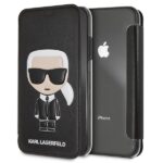 Karl Lagerfeld KLFLBKI61IKPUBK iPhone Xr black book Iconic Karl Embossed
