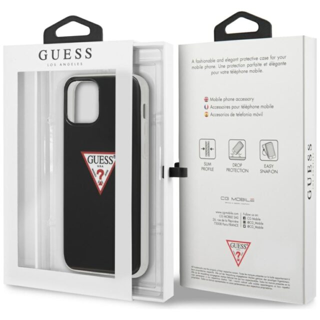 Guess GUHCP12MPCUCTLBK iPhone 12/12 Pro 6,1" black hardcase Triangle Collection - imagine 8