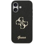 Guess Fixed Glitter Big 4G case for iPhone 17 black - imagine 3