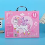 Extralink Art Set for Painting, Pink Unicorn with 88 Pieces - imagine 4