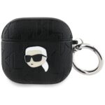 Karl Lagerfeld Monogram Karl Head Case for AirPods 4 Black
