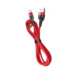 USAMS Braided U26 Lightning Cable 1m (1pc for set) 2A Fast Charging red SJ311IP02 (US-SJ311) - imagine 2