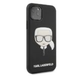 Karl Lagerfeld KLHCN58GLBK iPhone 11 Pro black Iconik Embossed & Glitter - imagine 5