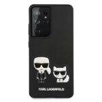Karl Lagerfeld KLHCS21LPCUSKCBK S21 Ultra G998 black hardcase Ikonik Karl & Choupette - imagine 3