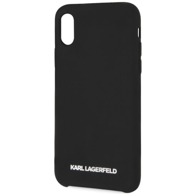 Karl Lagerfeld KLHCPXSLBKS iPhone X/Xs hardcase black Silicone - imagine 3