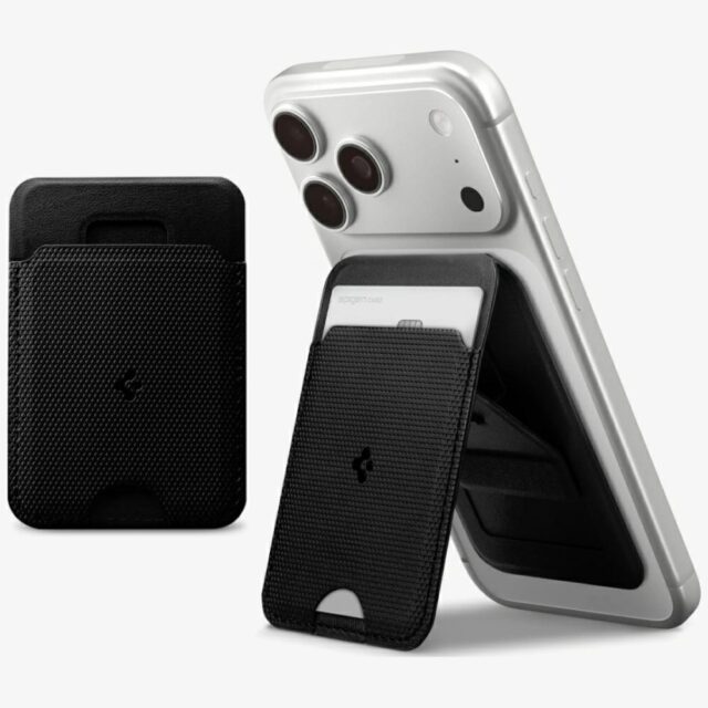 Magnetyczny portfel Spigen S314-1 Slim    Fold Tripod MagSafe czarny - imagine 7