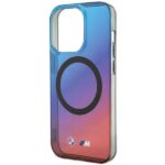 Case BMW BMHMP15XHTTG iPhone 15 Pro Max 6.7" red-blue hardcase M Gradient MagSafe - imagine 6