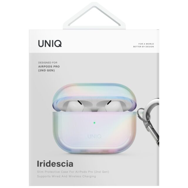 Case UNIQ Iridescia for AirPods Pro 2 Hang Case holo quartz - imagine 4