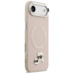 Karl Lagerfeld Karl & Choupette Pins MagSafe Case for iPhone Air Pink - imagine 4