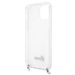 Guess GUHCP12LKC4GSSI iPhone 12 Pro Max 6,7" Transparent hardcase 4G Silver Chain - imagine 7