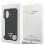 Case Guess Silicone Triangle Logo MagSafe for iPhone 17 black - imagine 8