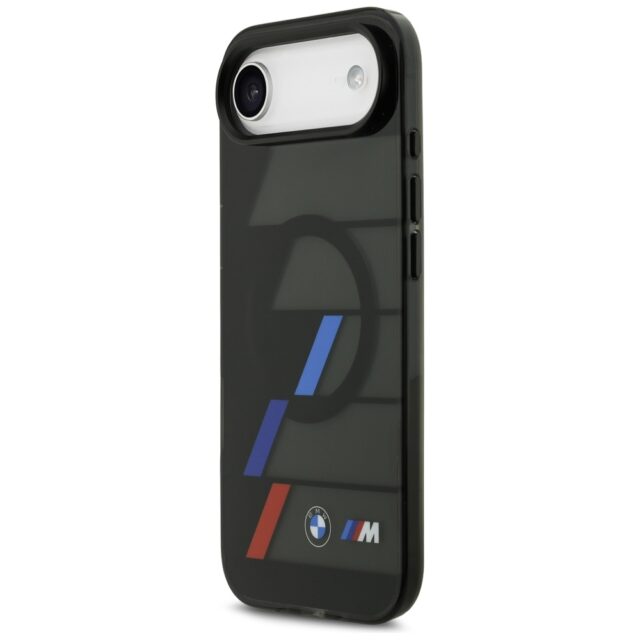 BMW M IML Metal Buttons Tricolor Lines MagSafe Case for iPhone Air Black - imagine 2