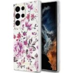 Guess GUHCS23LHCFWST S23 Ultra S918 white hardcase Flower Collection