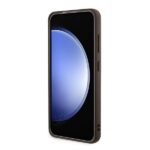 Guess GUHCS24SG4GFBR S24 S921 brown hardcase 4G Metal Gold Logo - imagine 5