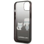 Karl Lagerfeld KLHCP13MTGKCK iPhone 13 / 14 / 156,1" hardcase black Gradient Ikonik Karl & Choupette - imagine 7