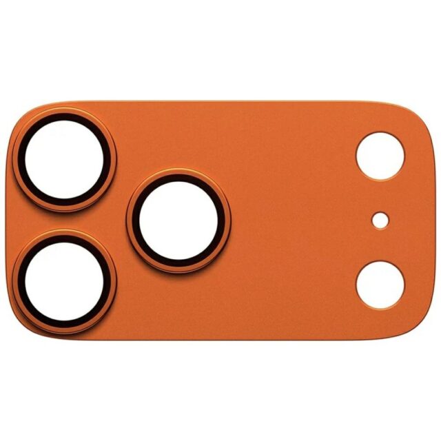 Tempered glass for lens PanzerGlass Fender Camera Protector for iPhone 17 Pro Max orange - imagine 3