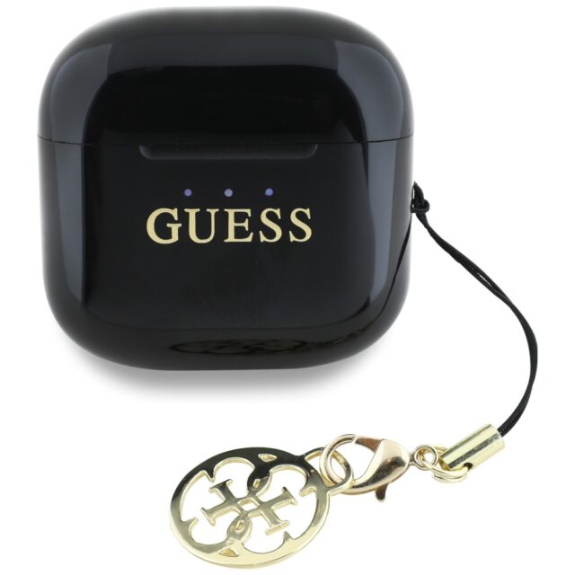 TWS headphones Guess Glossy Effect Printed Classic Logo & Charm black - imagine 3