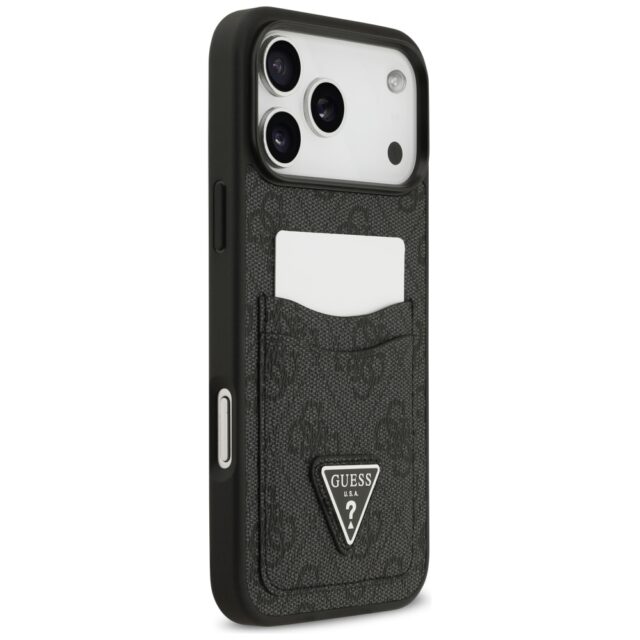 Case Guess 4G Double Card Triangle for iPhone 17 Pro Max black - imagine 4