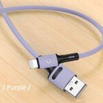 USAMS U52 Lightning 2A Fast Charge Cable 1m purple SJ434USB04 (US-SJ434) - imagine 2