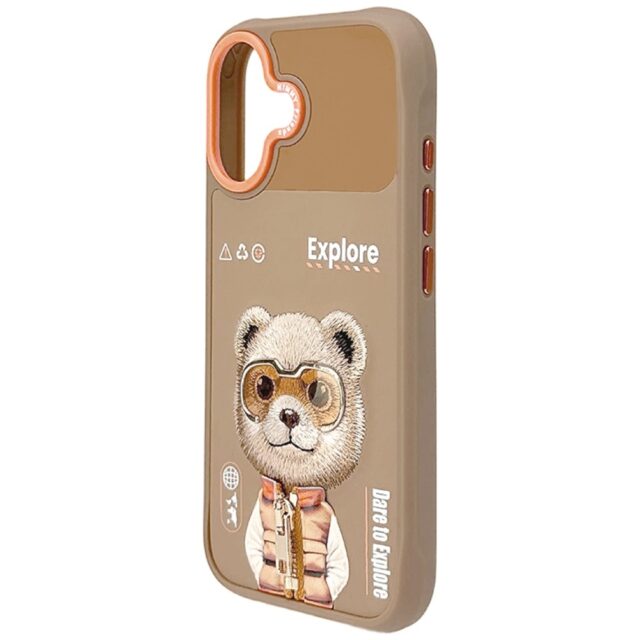 Case Nimmy Cool&Cute 2.0 Bear for iPhone  17 beige - imagine 5