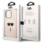 Karl Lagerfeld KLHMP14XSLKHLP iPhone 14 Pro Max 6,7" hardcase light pink Silicone Karl`s - imagine 8