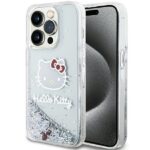 Hello Kitty HKHCP14LLIKHET iPhone 14 Pro 6.1" silver hardcase Liquid Glitter Charms Kitty Hea