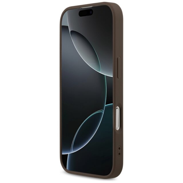 Case Guess 4G Printed Stripes MagSafe for iPhone 17 brown - imagine 5