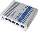 Teltonika TSW100 | PoE Switch | 5x RJ45 1000Mb/s, 4x PoE, 60W - imagine 2