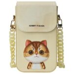 Nimmy phone bag khaki Big Eyed  Pet 2.0 Cat