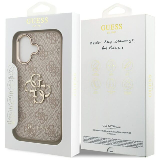 Case Guess 4G Big 4G Classic Logo for iPhone 17 pink gold - imagine 8