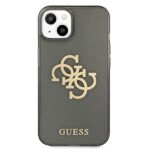 Guess GUHCP13MPCUGL4GBK iPhone 13 / 14 / 15 6,1" black hard case Glitter 4G Big Logo - imagine 3