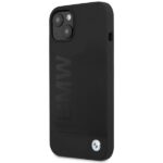 Case BMW BMHCP13MSLBLBK iPhone 13 / 14 / 15 6.1" black hardcase Silicone Signature Logo - imagine 2