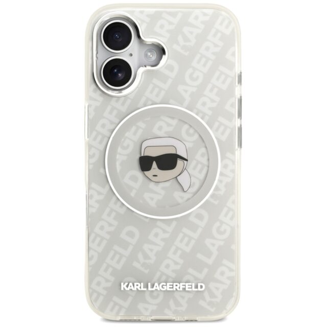 Karl Lagerfeld IML Karl Head Logo MagSafe Case for iPhone 17 Grey - imagine 3