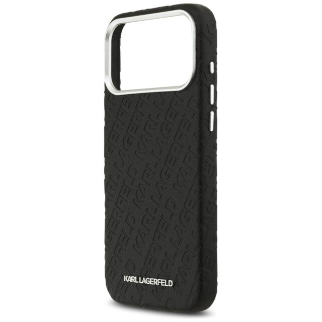 Karl Lagerfeld FW Stamped Karl MagSafe Case for iPhone 17 Pro Max Black - imagine 6