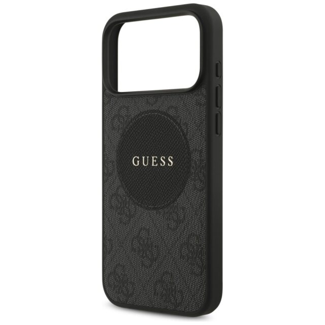 Case Guess 4G Circle Classic Logo        MagSafe for iPhone 17 Pro Max black - imagine 6